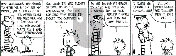 Calvin and Hobbes - Saturday December 4, 1993 Comic Strip