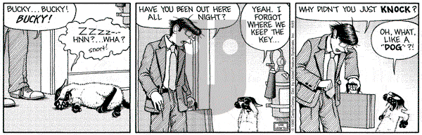 Get Fuzzy on Monday November 15, 1999 Comic Strip