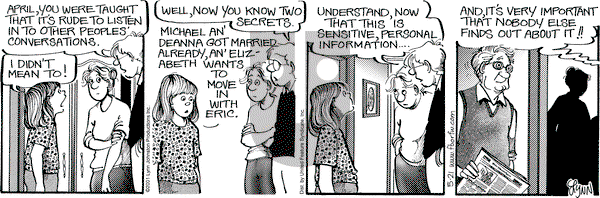 For Better or For Worse on Monday May 21, 2001 Comic Strip