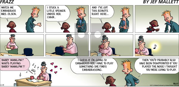 Frazz on Sunday November 19, 2017 Comic Strip