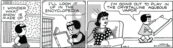 Nancy on Monday March 1, 1971 Comic Strip