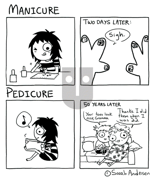 Sarah's Scribbles on Saturday April 18, 2015 Comic Strip