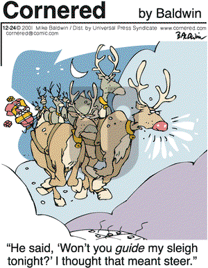 Cornered on Monday December 24, 2001 Comic Strip