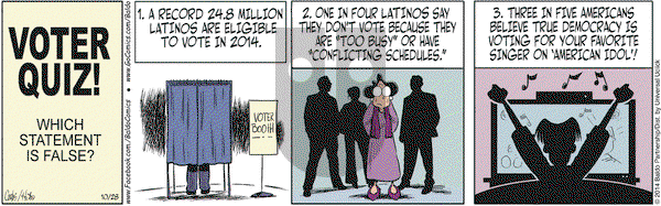 Baldo on Tuesday October 28, 2014 Comic Strip