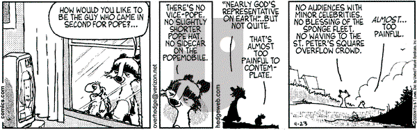 Over the Hedge on Saturday April 23, 2005 Comic Strip