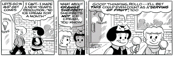 Nancy on Thursday January 5, 2006 Comic Strip