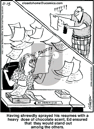 Close to Home - Thursday November 15, 2001 Comic Strip