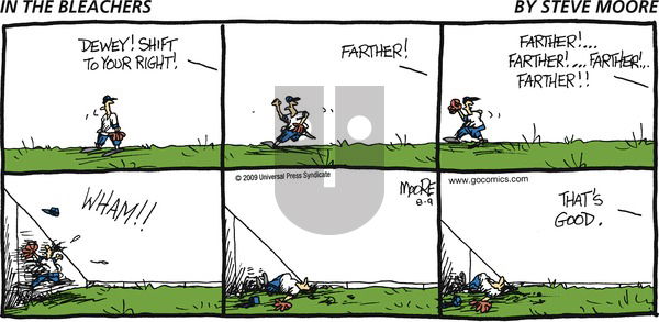 In the Bleachers on Sunday August 9, 2009 Comic Strip