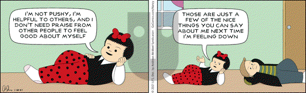 Nancy on Wednesday January 20, 2021 Comic Strip