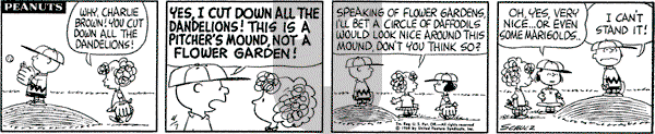 Peanuts - Wednesday April 7, 1965 Comic Strip