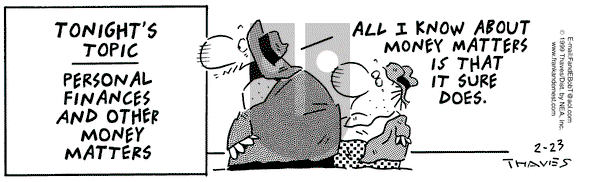 Frank and Ernest on Tuesday March 9, 1999 Comic Strip