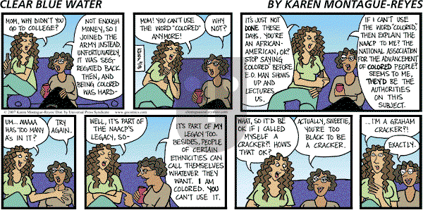 Clear Blue Water on Sunday February 18, 2007 Comic Strip