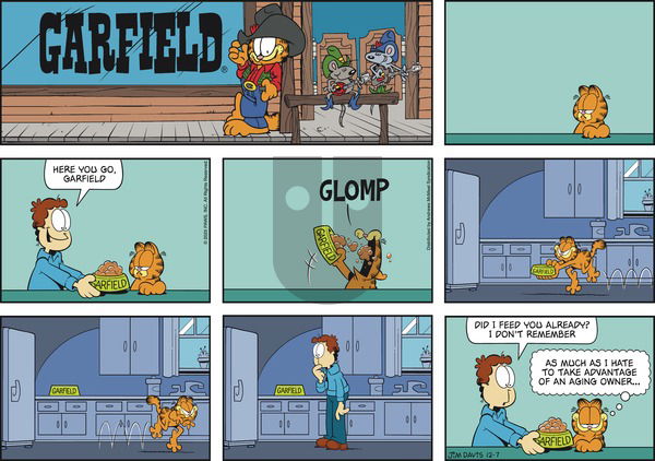 Garfield on Sunday December 7, 2025 Comic Strip