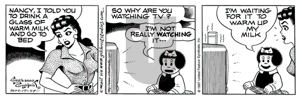 Nancy - Wednesday September 17, 1997 Comic Strip
