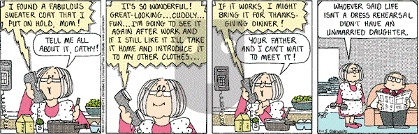 Cathy Classics - Thursday November 15, 2012 Comic Strip