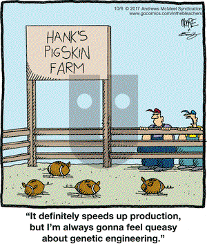 In the Bleachers on Friday October 6, 2017 Comic Strip