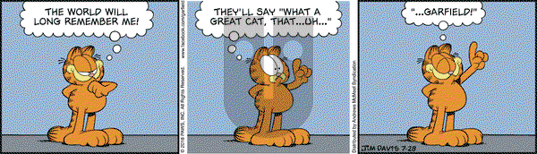 Garfield on Saturday July 28, 2018 Comic Strip