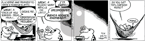 Over the Hedge on Friday November 15, 1996 Comic Strip