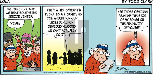 Lola on Sunday November 24, 2019 Comic Strip