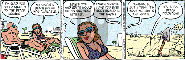 Cleats on Tuesday July 26, 2005 Comic Strip