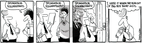 The Buckets on Monday April 7, 2003 Comic Strip
