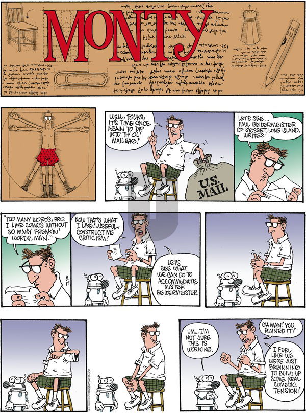 Monty on Sunday August 19, 2018 Comic Strip