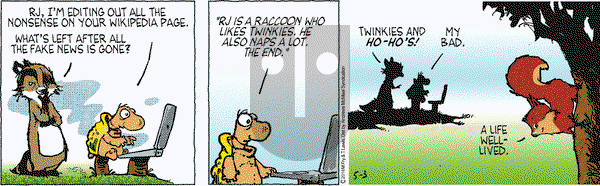Over the Hedge on Thursday May 3, 2018 Comic Strip