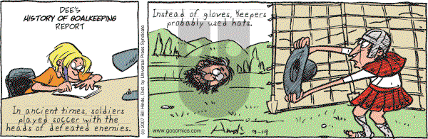 Cleats - Wednesday September 19, 2007 Comic Strip