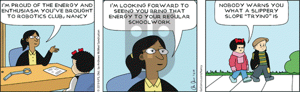 Nancy on Saturday January 12, 2019 Comic Strip