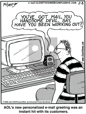 Close to Home on Tuesday February 8, 2000 Comic Strip