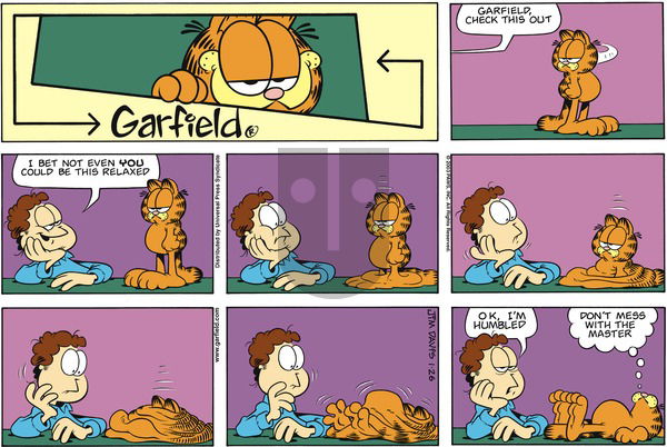 Garfield on Sunday January 26, 2003 Comic Strip