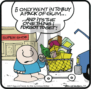 Ziggy on Monday September 4, 2017 Comic Strip