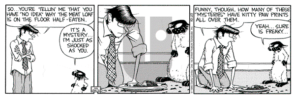 Get Fuzzy on Sunday January 30, 2000 Comic Strip