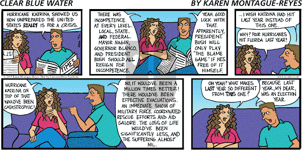 Clear Blue Water on Sunday November 20, 2005 Comic Strip