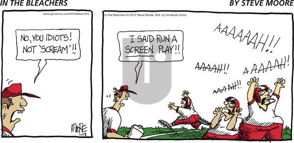 In the Bleachers on Sunday November 18, 2012 Comic Strip