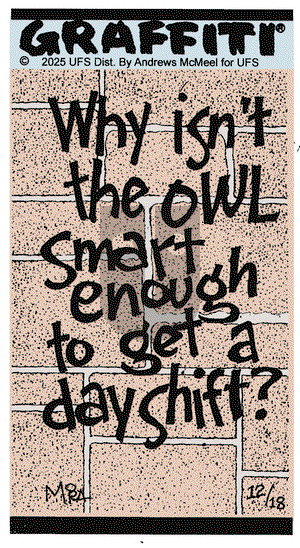 Graffiti on Thursday December 18, 2025 Comic Strip