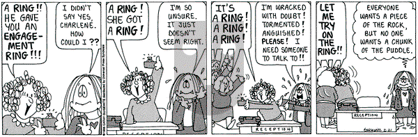 Cathy Classics on Tuesday February 21, 1995 Comic Strip