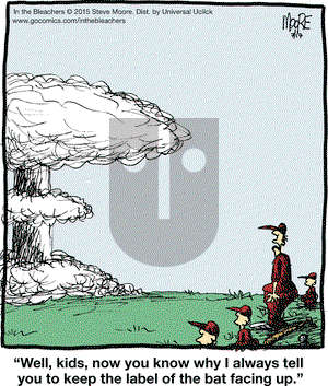 In the Bleachers on Friday July 17, 2015 Comic Strip