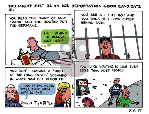 Ted Rall on Monday March 6, 2017 Comic Strip