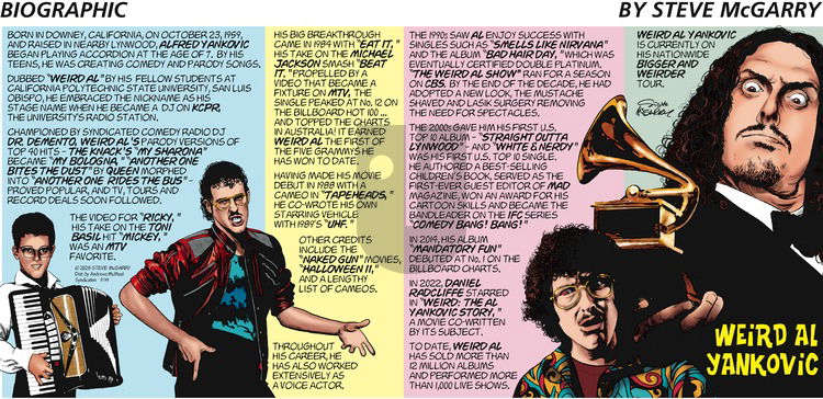 Biographic on Sunday September 14, 2025 Comic Strip