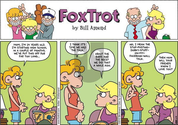 FoxTrot on Sunday June 24, 2012 Comic Strip