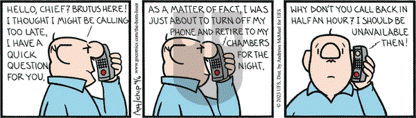 The Born Loser on Thursday April 6, 2023 Comic Strip