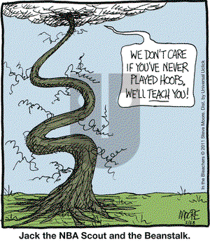 In the Bleachers on Monday March 28, 2011 Comic Strip