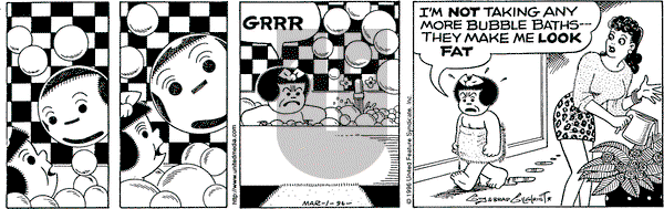 Nancy on Friday March 1, 1996 Comic Strip