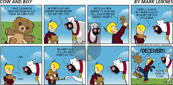 Cow and Boy Classics on Sunday March 2, 2008 Comic Strip