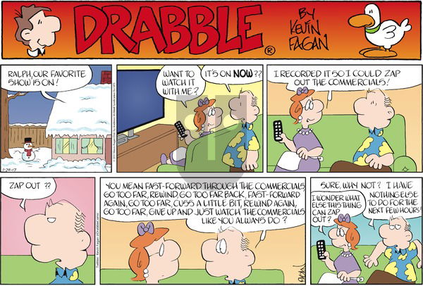 Drabble on Sunday January 29, 2017 Comic Strip