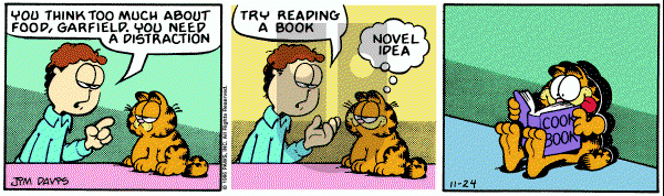 Garfield on Monday November 24, 1986 Comic Strip