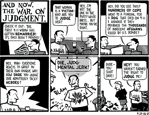 Ted Rall on Saturday April 27, 2002 Comic Strip