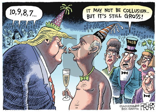 Rob Rogers on Sunday December 31, 2017 Comic Strip