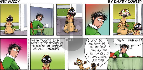 Get Fuzzy on Sunday November 25, 2012 Comic Strip